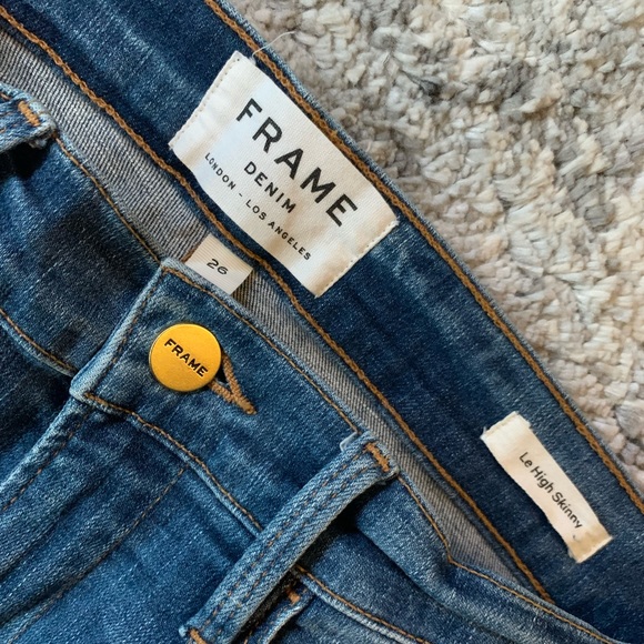 Frame Denim Jeans - Le High Skinny in Answorth - Size 28 - Picture 3 of 5